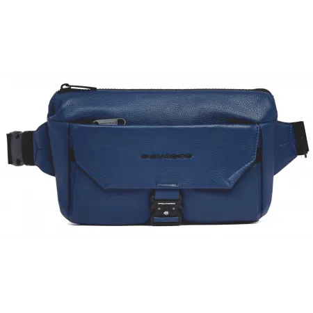 Сумка на пояс мужская Piquadro Than CA6617S135/BLU синий натур.кожа
