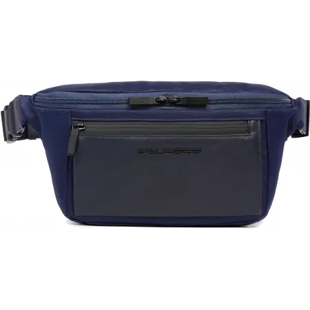 Сумка на пояс Piquadro Orion CA2174S136/BLU синий ткань/натур.кожа