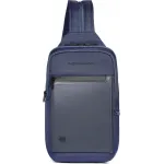Рюкзак слинг мужской Piquadro Orion CA6625S136/BLU синий ткань/натур.кожа