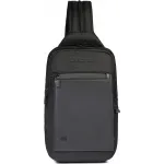 Рюкзак слинг мужской Piquadro Orion CA6625S136/N черный ткань/натур.кожа