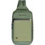 Рюкзак слинг мужской Piquadro Orion CA6625S136/VE хаки ткань/натур.кожа
