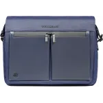 Сумка-мессенджер для ноутбука Piquadro Orion CA6627S136/BLU синий ткань/натур.кожа