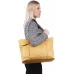 Деловая сумка женская Piquadro Circle BD3336W92/GBE с отделением для ноутбука шафрановый/бежевый натур.кожа
