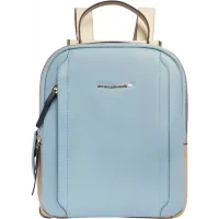 Рюкзак женский Piquadro Circle CA5566W92/AZBE2 голубой/бежевый кожа