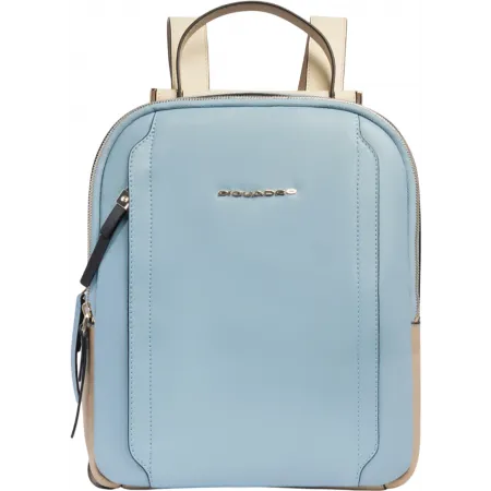Рюкзак женский Piquadro Circle CA5566W92/AZBE2 голубой/бежевый кожа