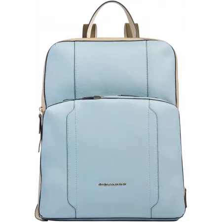 Рюкзак женский Piquadro Circle CA6216W92/AZBE2 голубой/бежевый кожа