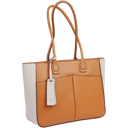 Деловая сумка женская Piquadro Ashley BD6461W134/AR с отделением для ноутбука охра натур.кожа
