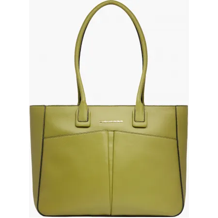 Деловая сумка женская Piquadro Ashley BD6461W134/VE с отделением для ноутбука оливковый натур.кожа