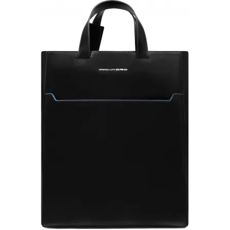 Деловая сумка женская Piquadro Blue Square BD6679B2/N с отделением для ноутбука черный натур.кожа