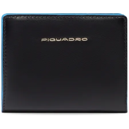 Кошелек женский Piquadro Blue Square PD6660B2R/N черный натур.кожа