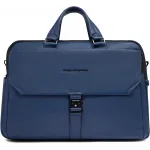 Деловая сумка Piquadro Than CA5981S135/BLU с отделением для ноутбука синий натур.кожа