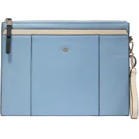 Клатч женский Piquadro Circle AC6368W92/AZBE2 голубой/бежевый натур.кожа