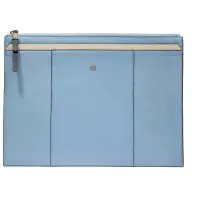 Клатч женский Piquadro Circle AC6369W92/AZBE2 голубой/бежевый натур.кожа