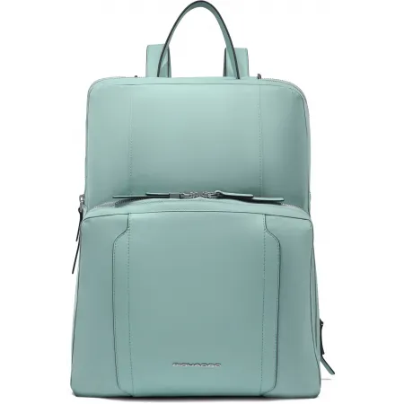 Рюкзак женский Piquadro Lyra CA6216W92T/VE мятный ткань/натур.кожа