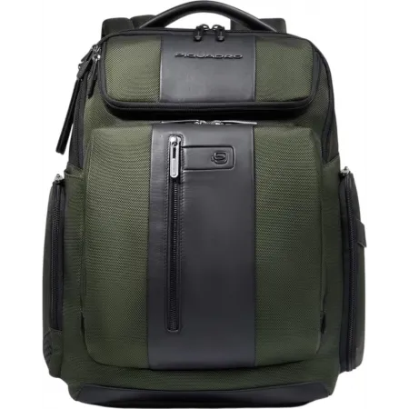 Рюкзак мужской Piquadro Brief2 CA5477BR2/VE2 хаки ткань/натур.кожа