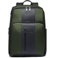 Рюкзак Piquadro Brief2 CA6648BR2/VE2 хаки ткань/натур.кожа