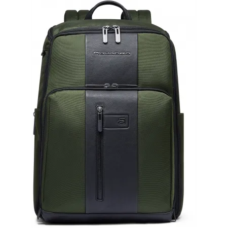 Рюкзак Piquadro Brief2 CA6648BR2/VE2 хаки ткань/натур.кожа