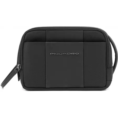 Косметичка Piquadro Brief2 BY6149BR2/N черный нейлон/натур.кожа