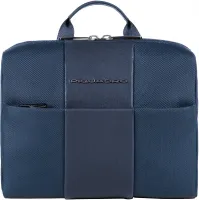Косметичка Piquadro Brief2 BY3058BR2/BLU синий нейлон/натур.кожа
