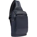 Рюкзак слинг мужской Piquadro Philip CA6790W136/BLU синий кожа Рюкзак слинг мужской Piquadro Philip CA6790W136/BLU синий кожа