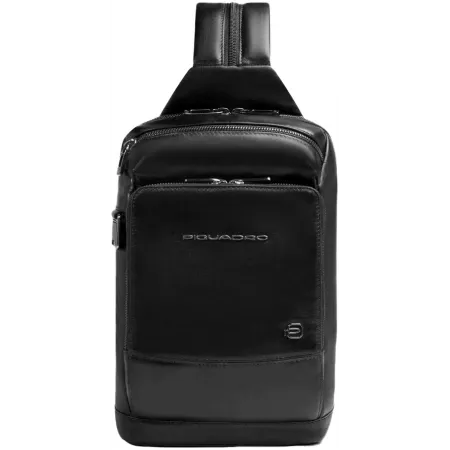 Рюкзак слинг мужской Piquadro Philip CA6790W136/N черный кожа Рюкзак слинг мужской Piquadro Philip CA6790W136/N черный кожа