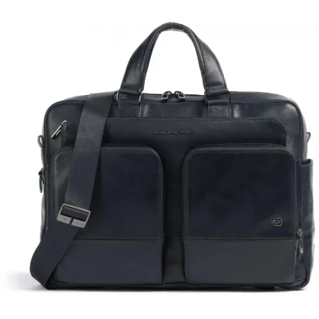 Деловая сумка мужская Piquadro Philip CA6793W136/BLU с отделением для ноутбука 15.6" синяя натур.кожа Деловая сумка мужская Piquadro Philip CA6793W136/BLU с отделением для ноутбука 15.6" синяя натур.кожа