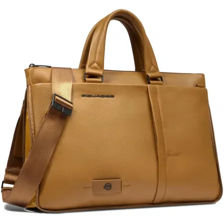 Деловая сумка мужская Piquadro Russel CA4021W137/G с отделением для ноутбука 15.6" горчичная натур.кожа Деловая сумка мужская Piquadro Russel CA4021W137/G с отделением для ноутбука 15.6" горчичная натур.кожа