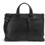 Деловая сумка мужская Piquadro Russel CA4021W137/N с отделением для ноутбука 15.6" черная натур.кожа