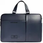 Деловая сумка мужская Piquadro Russel CA6026W137/BLU с отделением для ноутбука 15.6" синяя натур.кожа