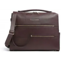 Деловая сумка Piquadro Patricia CA6774W140/BO с отделением для ноутбука 14" бургунди натур.кожа