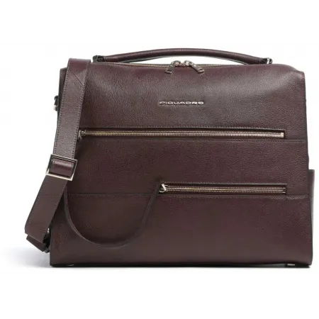 Деловая сумка Piquadro Patricia CA6774W140/BO с отделением для ноутбука 14" бургунди натур.кожа