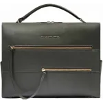 Деловая сумка Piquadro Patricia CA6774W140/VE с отделением для ноутбука 14" зеленая натур.кожа