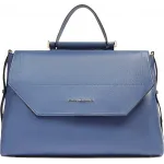 Деловая сумка женская Piquadro Circle BD6778W92/BLU4 с отделением для ноутбука 14" синяя натур.кожа