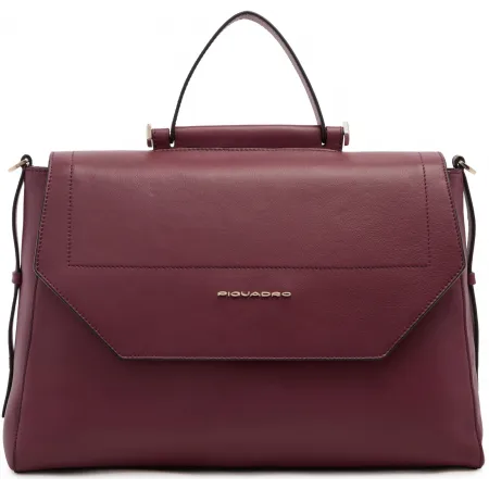 Деловая сумка женская Piquadro Circle BD6778W92/BO с отделением для ноутбука 14" сливовая натур.кожа