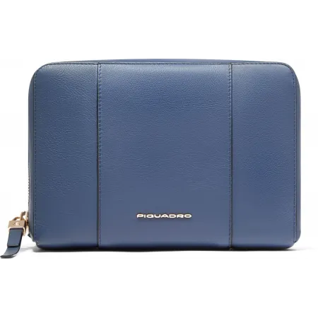 Косметичка Piquadro Circle BY6543W92/BLU4 синий натур.кожа