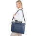 Деловая сумка женская Piquadro Circle CA4021W92/BLU4 с отделением для ноутбука 15.6" синяя натур.кожа