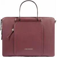 Сумка женская Piquadro Circle CA4021W92/BO с отделением для ноутбука 15.6" бургунди натур.кожа Сумка женская Piquadro Circle CA4021W92/BO с отделением для ноутбука 15.6" бургунди натур.кожа