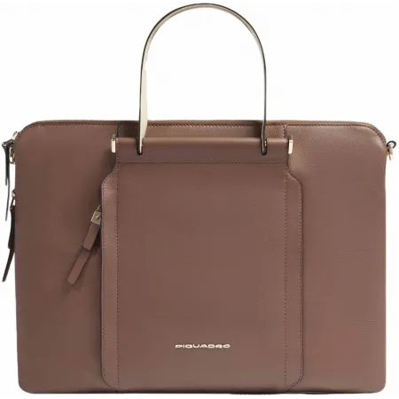 Сумка женская Piquadro Circle CA4021W92/MBE с отделением для ноутбука 15.6" коричневая натур.кожа Сумка женская Piquadro Circle CA4021W92/MBE с отделением для ноутбука 15.6" коричневая натур.кожа