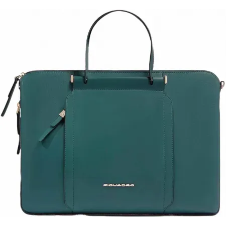 Сумка женская Piquadro Circle CA4021W92/OTAV с отделением для ноутбука 15.6" бирюзовая натур.кожа Сумка женская Piquadro Circle CA4021W92/OTAV с отделением для ноутбука 15.6" бирюзовая натур.кожа