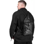 Рюкзак слинг Piquadro Harper CA6784AP/N черный кожа