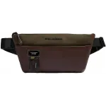 Рюкзак слинг Piquadro Harper CA6881AP/VETM коричневый/зеленый кожа