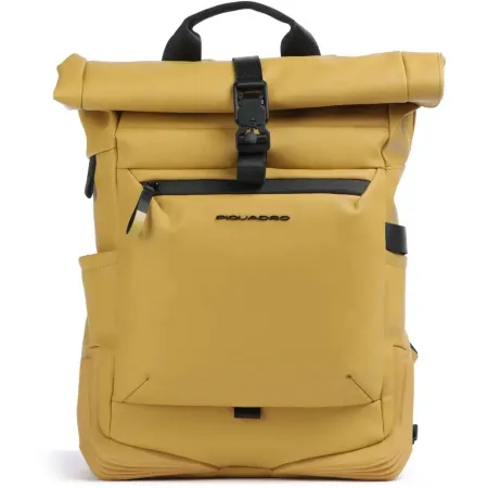 Рюкзак Piquadro Corner 2.0 CA6291C2OW/G роллтоп желтый полиуретан/полиэстер Рюкзак Piquadro Corner 2.0 CA6291C2OW/G роллтоп желтый полиуретан/полиэстер