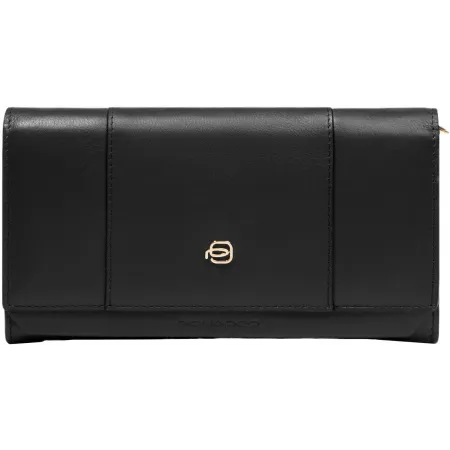 Кошелек женский Piquadro Circle PD6463W92R/N черный натур.кожа Кошелек женский Piquadro Circle PD6463W92R/N черный натур.кожа