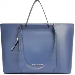 Деловая сумка женская Piquadro Circle BD3336W92/BLU4 с отделением для ноутбука 14" синяя натур.кожа