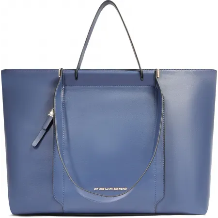 Деловая сумка женская Piquadro Circle BD3336W92/BLU4 с отделением для ноутбука 14" синяя натур.кожа Деловая сумка женская Piquadro Circle BD3336W92/BLU4 с отделением для ноутбука 14" синяя натур.кожа
