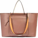 Деловая сумка женская Piquadro Circle BD3336W92/MBE с отделением для ноутбука 14" коричневая/бежевая натур.кожа