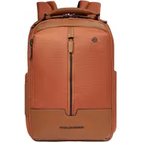 Рюкзак мужской Piquadro Marcel CA6823W138/ARCU оранжевый/коричневый ткань/натур.кожа
