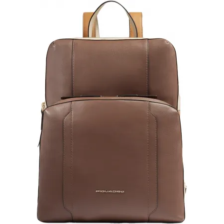 Рюкзак женский Piquadro Circle CA6216W92/MBE коричневый/бежевый кожа Рюкзак женский Piquadro Circle CA6216W92/MBE коричневый/бежевый кожа