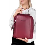 Рюкзак женский Piquadro Lyra CA5566W92T/BO бургунди ткань/натур.кожа Рюкзак женский Piquadro Lyra CA5566W92T/BO бургунди ткань/натур.кожа