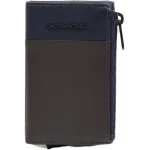 Кошелек мужской Piquadro Harper PP5585APR/BLUTM синий/коричневый натур.кожа